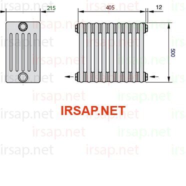 Радиатор IRSAP Tesi 60500/9 T08 CL 01